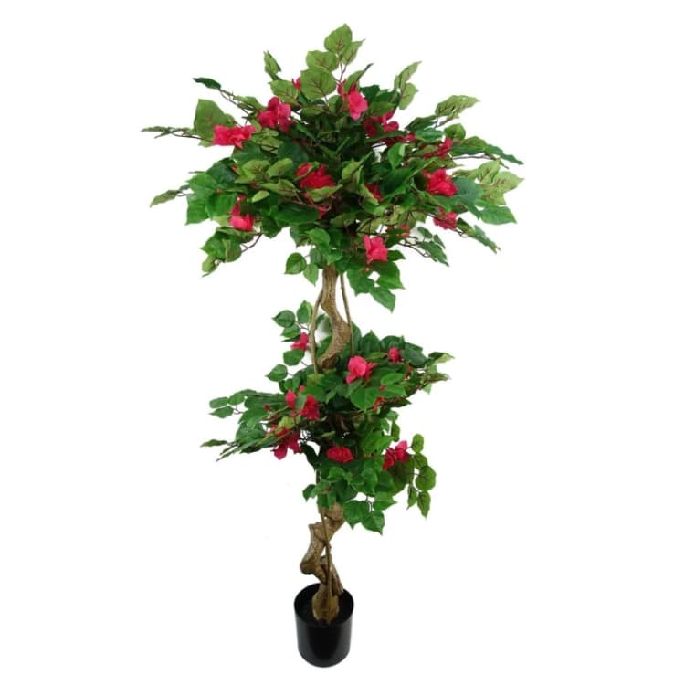 Image of Leaf 150cm Japanese Artificial Silk Bougainvillea Tree Dark Pink