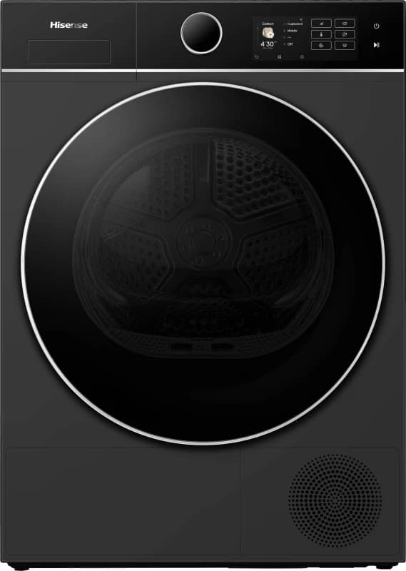 Image of Hisense 5i Series DH5I104BBAB WiFi Connected 10Kg Heat Pump Tumble Dryer - Black - A+++ Rated