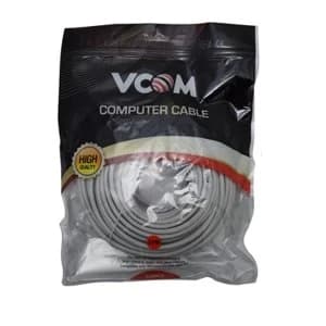 Image of VCOM RJ45 (M) to RJ45 (M) CAT5e 20m Grey Retail Packaged Moulded Network Cable