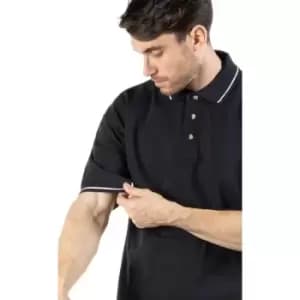 Image of Kustom Kit Mens St. Mellion Mens Short Sleeve Polo Shirt (XS) (Navy/White)