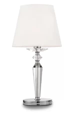 Image of Classic Beira Nickel Table Lamp with Shade