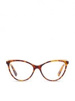 Image of Quay Australia Please Advise Cateye Bluelight Glasses - Tortoiseshell