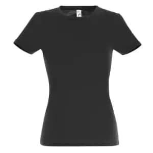 Image of SOLS Womens/Ladies Miss Short Sleeve T-Shirt (XXL) (Deep Black)