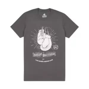 Image of Peaky Blinders Mens Boxing Club Shelby Brothers T-Shirt (L) (Grey)