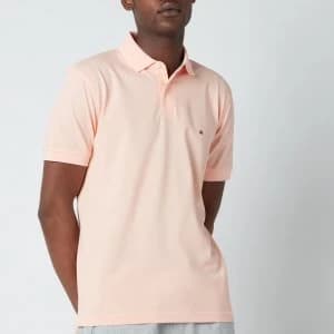 Image of Tommy Hilfiger Mens 1985 Regular Fit Polo Shirt - Delicate Peach - L