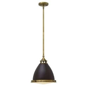 Image of 1 Light Medium Dome Ceiling Pendant Buckeye bronze, Restoration Bronze, E27