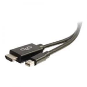 Image of C2G 2m (6.6ft) Mini DisplayPort Male to HD Male Adapter Cable