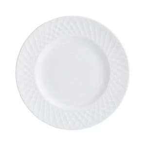 Image of Hotel Collection Ceremony fine bone china set of 4 side plates - White