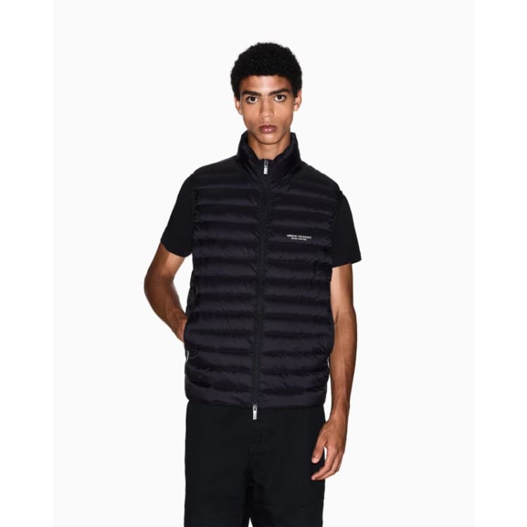 Image of Armani Exchange Mens Down Gilet Black UC001 male 2XL