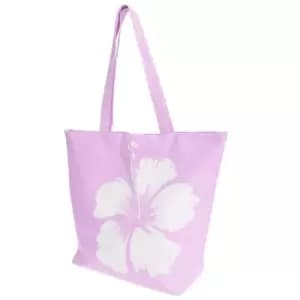 Image of FLOSO Womens/Ladies Hawaiian Flower Summer Handbag (One Size) (Pink)