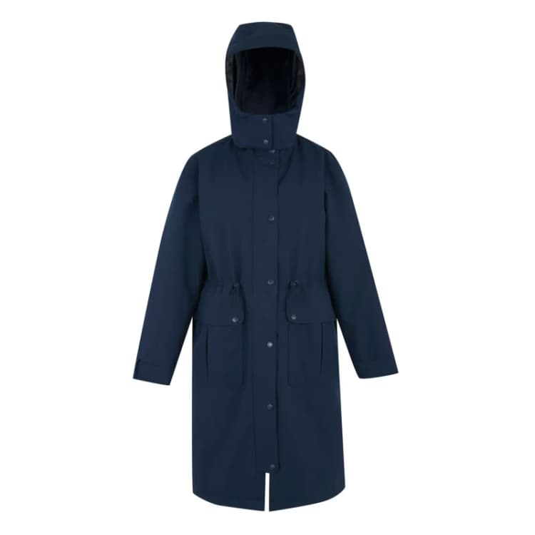 Image of Womens waterproof hooded coat Regatta Yannta Bleu Female 38