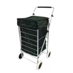 Image of 4 Wheel Folding Shopping Trolley Bag