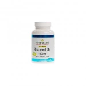 Image of Natures Aid Flaxseed Oil 1000mg 180 Capsules
