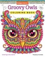 Image of groovy owls coloring book 32 adorable art activities with quiet stoic wise