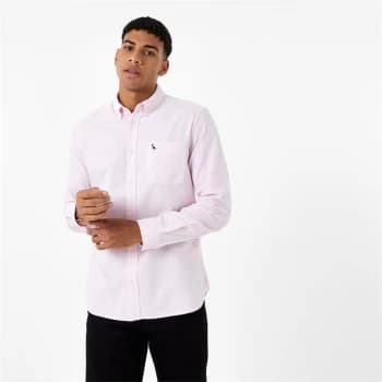 Image of Jack Wills Wadsworth Plain Oxford Shirt - Pink