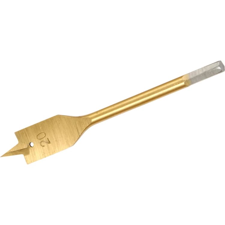 Image of Silverline Titanium-Coated Flat Bit 20mm 117657 - Silverline 117657