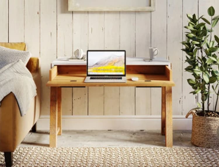 Image of Baumhaus Trinity - Reclaimed Home Office Desk / Dressing Table