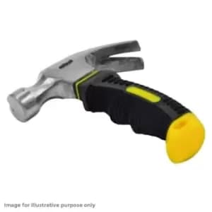 Image of Rolson Fibreglass Claw Hammer with Rubber Grip, 16oz
