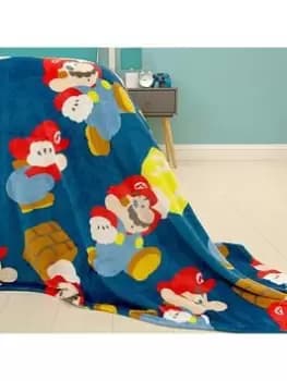 Image of Nintendo Super Mario Fleece Blanket - Multi