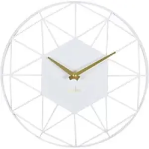Image of Acctim Clock 29572 30 x 30 x 4.5 x 30cm White Cliffs