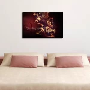 Image of 4570POC-10 Multicolor Decorative Canvas Painting