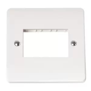 Image of Mode CMA403 1 Gang Minigrid Unfurnished Plate - 3 Apertures - Mode - 216746