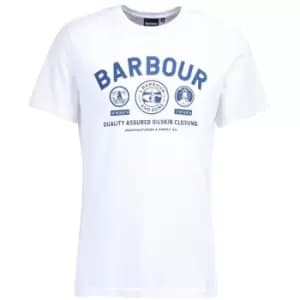 Image of Barbour Mens Keelson Tee White XXL