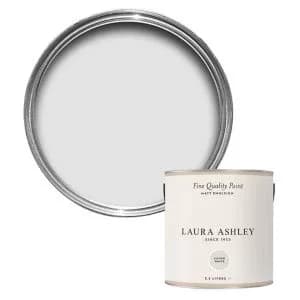 Image of Laura Ashley Silver White Matt Emulsion Paint, 2.5L