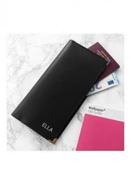 Image of Personalised Luxury Leather Travel Wallet