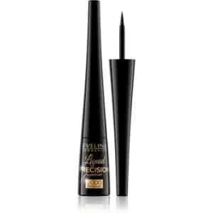 Image of Eveline Cosmetics Liquid Precision 2000 Procent waterproof eyeliner shade Black 4 ml