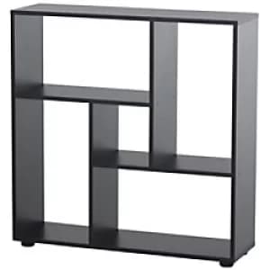 Image of Homcom Storage Shelf 5 Units with Melamine Surface Black
