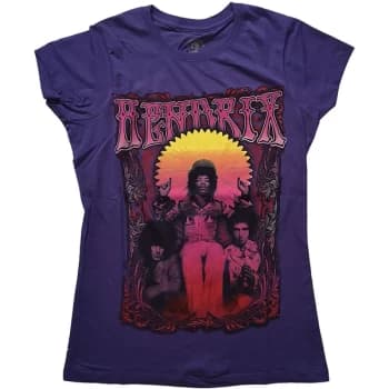 Image of Jimi Hendrix - Karl Ferris Wheel Womens Medium T-Shirt - Purple