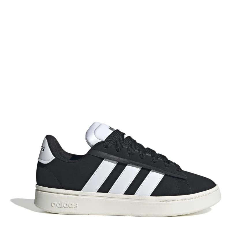Image of adidas grand court alpha trainers in Black & white Black/White UK 7