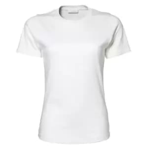 Image of Tee Jays Womens/Ladies Interlock Short Sleeve T-Shirt (S) (White)