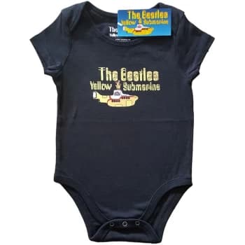 Image of The Beatles - Yellow Submarine Logo & Sub Kids 12 Months Babywear - Black