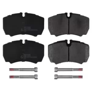 Image of Brake Pad Set ADF124226 by Blue Print rear axle