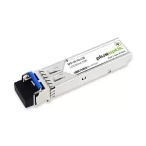 Image of Plusoptic SFP-1G-SX-CIS. SFP transceiver type: Fiber optic Maximum data transfer rate: 1250 Mbps Interface type: SFP. Product colour: Stainless steel