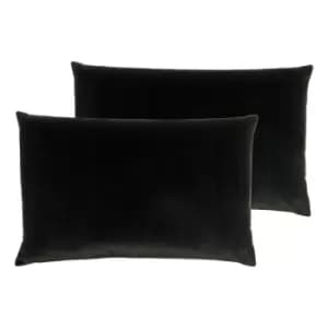 Image of Furn. Contra Twin Pack Polyester Filled Cushions Black
