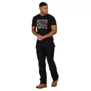 Image of Regatta Mens Incursion Work Trousers (40S) (Black)