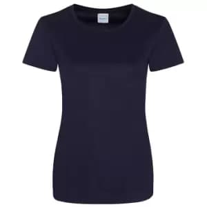 Image of AWDis Just Cool Womens/Ladies Girlie Smooth T-Shirt (L) (French Navy)