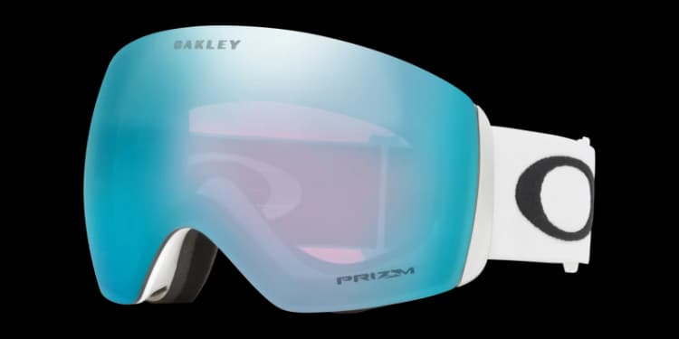 Image of Oakley Oakley Flight Deck OO7050-91 Matte White Prizm Snow Sapphire Iridium Ski Goggles White One Size Unisex 888392469441