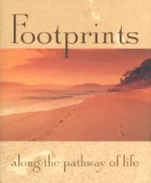 Image of footprints along the pathway of life