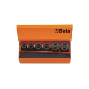 Image of Beta Tools 720/C6 6pc 1/2" Square Drive Standard Impact Socket Set 007200910