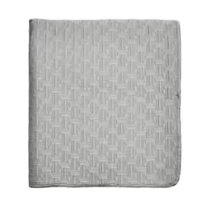 Image of Ted Baker T Quilted Throw - 250x265cm - Silver