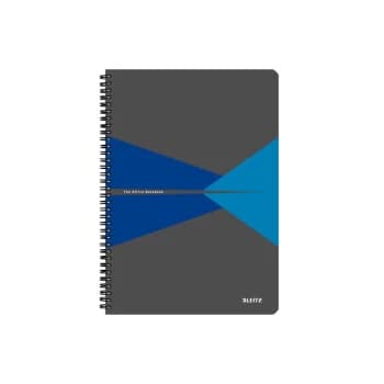 Image of Office Notebook A4 Ruled, Wirebound with Polypropylene Cover 90 Sheets. Blue - Outer Carton of 5