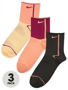 Image of Nike 3 Pack Of Everyday Ankle Socks - Multi