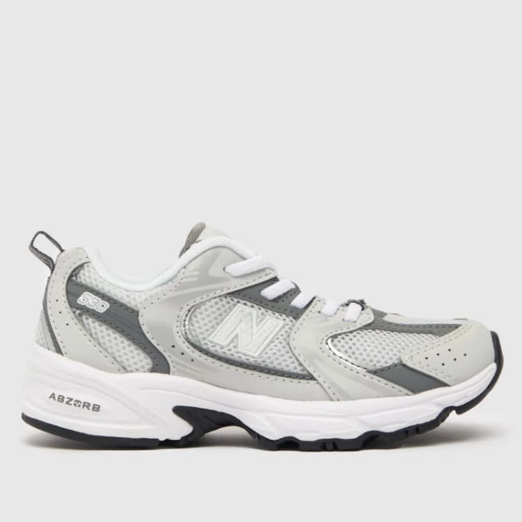 Image of New Balance light grey 530 Junior trainers Light Grey UK 10 (EU 28)