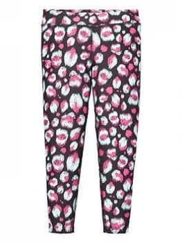 Image of Urban Armor Gear Girls HG Armour Printed Ankle Crops - Black, Size XL=13-15 Years, Women