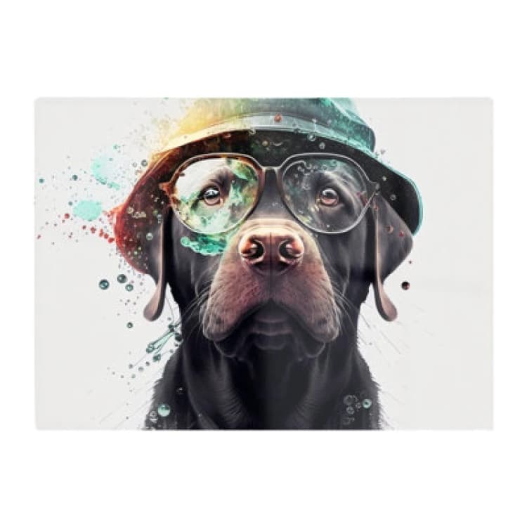 Image of Warren Reed Designer Splashart Labrador Retriever Dog Chopping Board