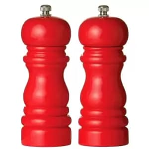 Image of Red High Gloss Salt and Pepper Set